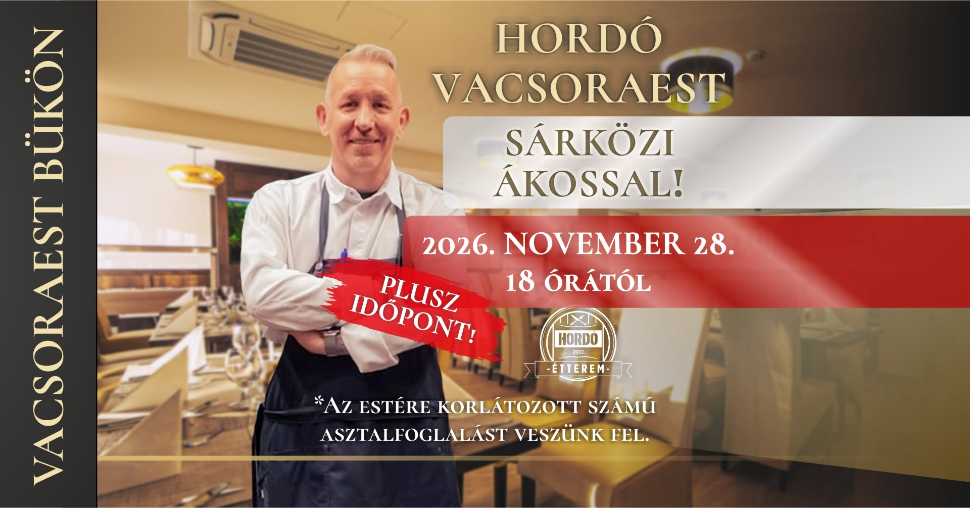 Hordó vacsoraest